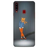 Samsung Galaxy A20s Kılıf FunnyMaX (48) Bumper Kılıf Turuncu Tilki