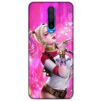 Xiaomi Poco X2 Uyumlu Kılıf Harley Quinn (4) Koruma Kılıfı Fuşya