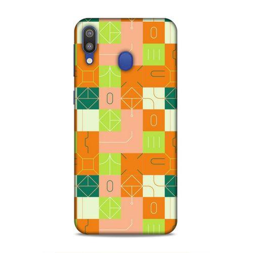 Samsung Galaxy M20 Uyumlu Kılıf Insomnia (48) Bumper Kılıf Fıstık Yeşili Turuncu