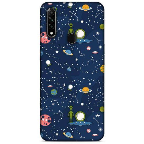 Oppo A31 Uyumlu Kılıf Mavi Delisi (25) Antişok Kapak Space