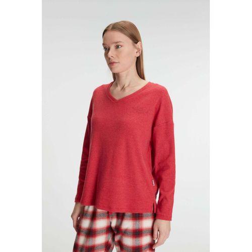 Pamuklu Kışlık Kare Desenli Uzun Kol Pijama Takımı