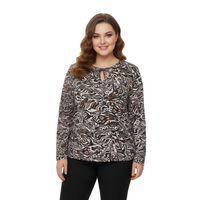 Kadın Baskılı Yaka Bağlamalı Bluz BGL-ST05099