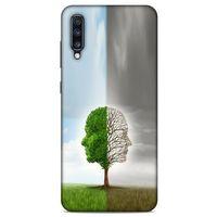 Samsung Galaxy A70s Kılıf Depresyon (35) Fit Design Kılıf Toz Pembe Lacivert
