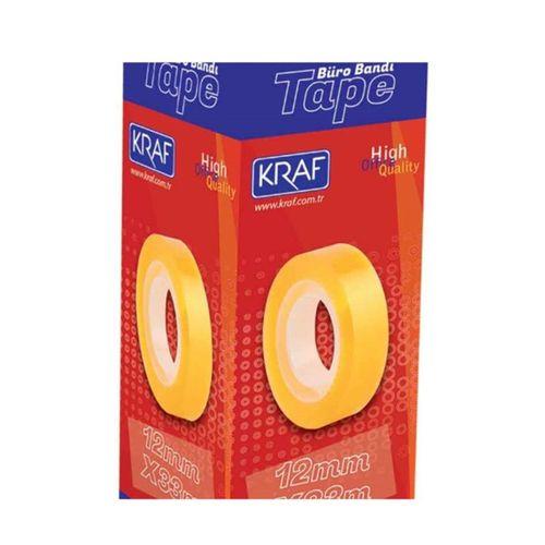 Kraf Bant 12X33 Selo Bant Para Bandı - 4 adet