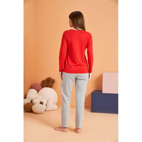 Pjs 28062 Kadın Patlı Pijama Takım