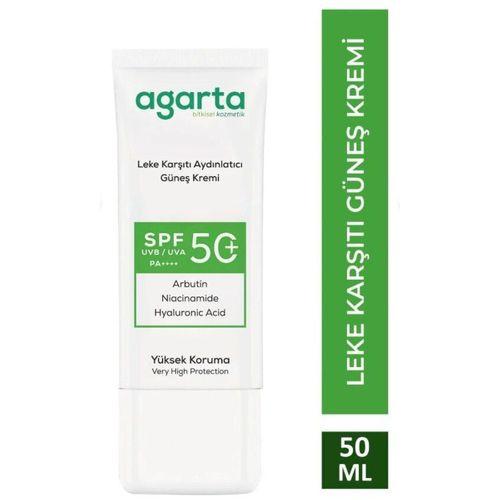 Agarta Agarta Doğal Güneş Kremi Leke Karşıtı Aydınlatıcı 50 SPF 50 ml