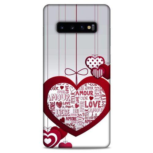 Samsung Galaxy S10 Plus Kılıf Hediyelik Seri Sevgililer Günü (10) 14 Şubat Full Koruma Kılıfı