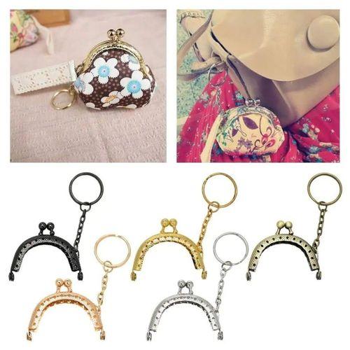 Mini Cüzdan Klips Anahtarlık Oval ( 1 Adet ) 5 Cm