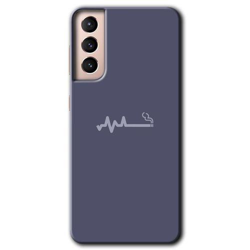 Samsung Galaxy S21 Plus HD Baskılı Kılıf + 9D Tam Ekran Koruyucu - Sigara Zararlıdır