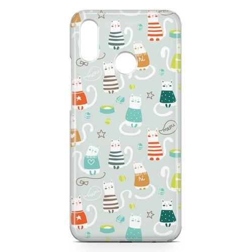 Huawei P20 Lite Kılıf Kedi Maması Kumu Arka Kapak Koruma Desenli Full Koruyucu