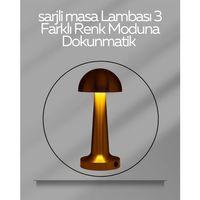 Usb Şarjlı Dokunmatik Led Masa Lambası – 3 Renk Modu & Dimmer