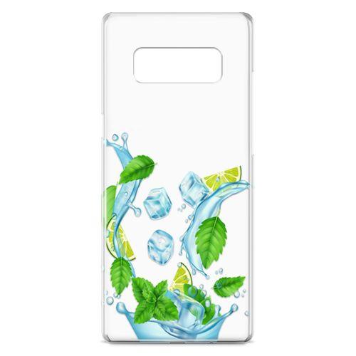 Samsung Galaxy Note 8 Kılıf Nane Limon Buz Arka Kapak Koruma Desenli Full Koruyucu