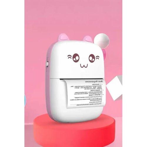 C9 Pembe Mini Yazıcı Taşınabilir Termal Yazıcı Kablosuz Bağlantı Ap Kontrol Cep Yazıcısı