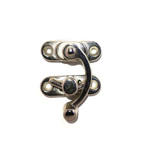 Kancalı Yay Gözü, Ahşap Kutu Klipsi - Büyük, Nikel, 100 Adet