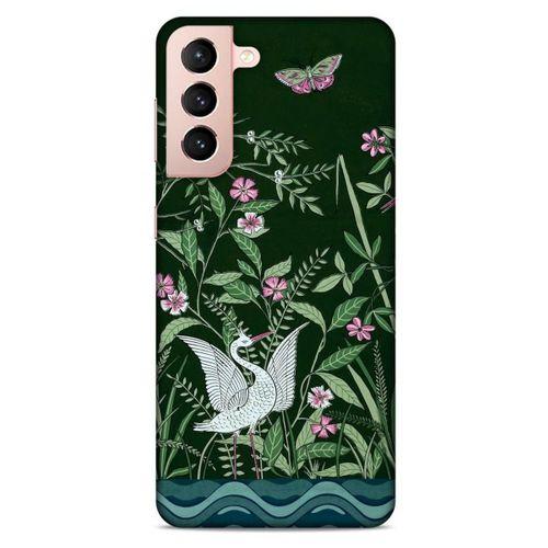 Samsung Galaxy S21 Uyumlu Kılıf Yeşil Delisi (32) Soft Silikon Kılıf Ördek yeşili