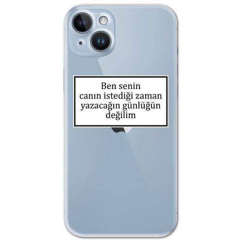 Iphone 14 Kılıf HD Yazı Baskılı Silikon Arka Kapak - Yazı 10
