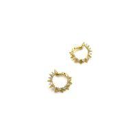 Taşlı Küpe - Altın