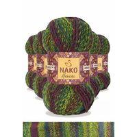 5 Adet Hercai Ebruli Hırka Kazak Atkı Bere El Örgü İpi Yünü 7130