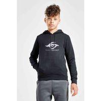 Team SecretBaskılı Unisex Çocuk Kapüşonlu Siyah Sweatshirt