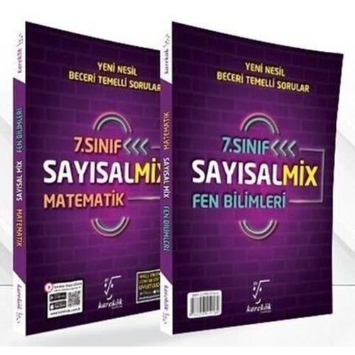 7. Sınıf Sayısal Mix Matematik ve Fen Bilimleri Soru Bankası Karekök Yayınları