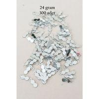 Oya Abiye Bileklik Kolye Pleksi Metalik Plastik Pul Gümüş Renk 24 gram 300 adet - BNC568