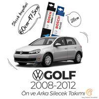 Bosch Aerotwin Ön-Arka Silecek Takımı Volkswagen Golf 6 2008-2012 ile uyumlu