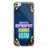 Apple iPhone 5 Kılıf Babalar Günü Hediyesi Arka Kapak Koruma Desenli Full Koruyucu
