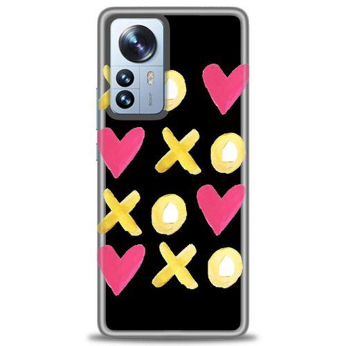 Xiaomi Mi 13 Kılıf HD Baskılı Kılıf - XOXOXO + Tam Ekran Koruyucu