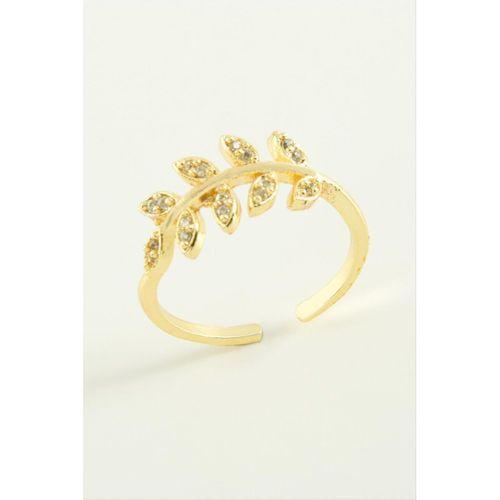 Yaprak Zirkon Taşlı Yüzük