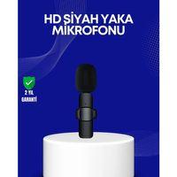 Lightning Girişli 2’li Kablosuz Yaka Mikrofonu Çift Kişilik Kayıt