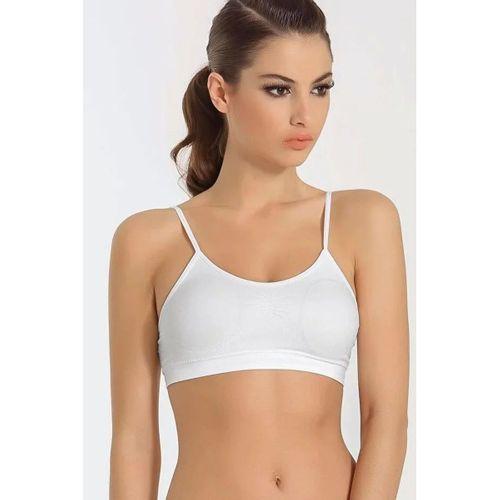 Kadın Ince Askılı Pedli Büstiyer Yarım Atlet Sütyen 3'lü Set