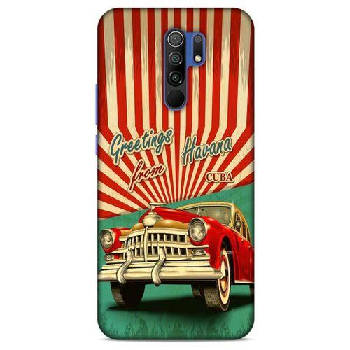Retro (12) Desen Koruyucu Silikon Renkli Xiaomi Redmi 9 Kılıf