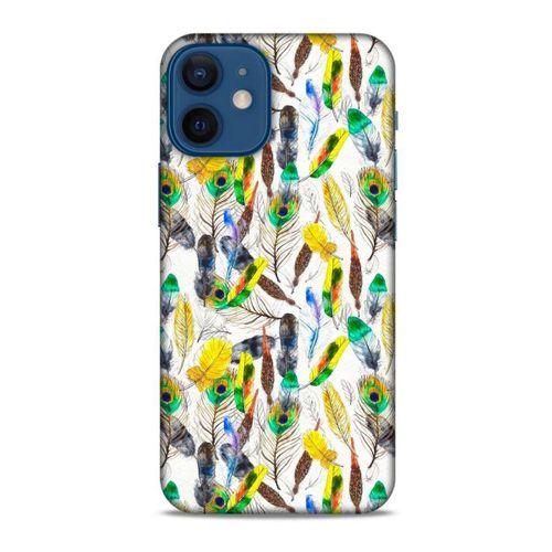 Apple iPhone 12 Mini Kılıf Desenli Özel Seri Tüyler (5) Koruma Kabı