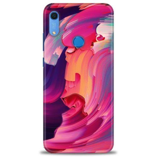 Huawei Y6S Kılıf HD Baskılı Kılıf - Renkler + Tam Ekran Koruyucu