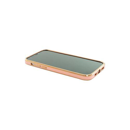 iPhone 11 Pro Premium Electrolize Silikonlu Pembe Telefon Kılıfı