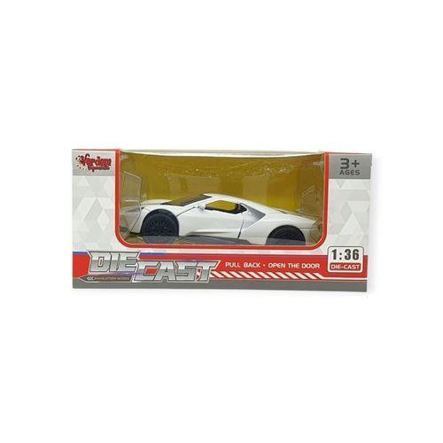 Çek Bırak Metal Arabalar 13 cm - SR2211- Beyaz