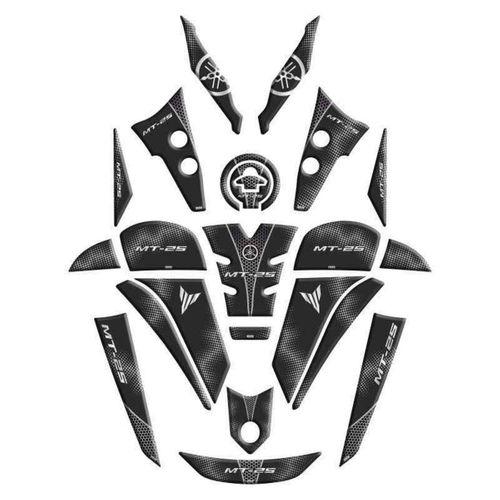 SEVGENT Yamaha Mt25 2020 - 2024 Uyumlu Full Tank Pad Set 006