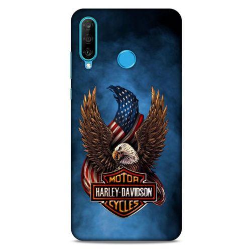 Huawei P30 Lite Uyumlu Kılıf Motorsiklet (2) Kabı Harley Davidson