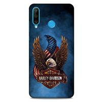 Huawei P30 Lite Uyumlu Kılıf Motorsiklet (2) Kabı Harley Davidson
