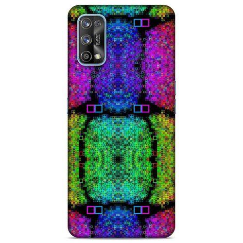 Lopard Oppo Realme 7 Pro Uyumlu Kılıf PiXel (17) Tasarım Kılıf Piksel Blok