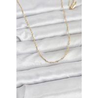 CM 14K Gold Renk Burgu Model 60 cm Kadın Kolye