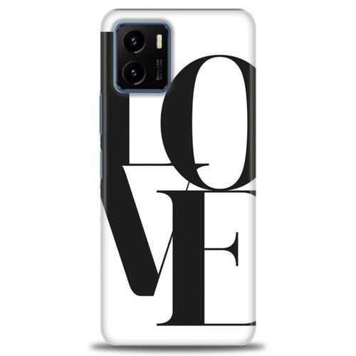 Vivo Y21 Kılıf HD Baskılı Kılıf - Love + Tam Ekran Koruyucu