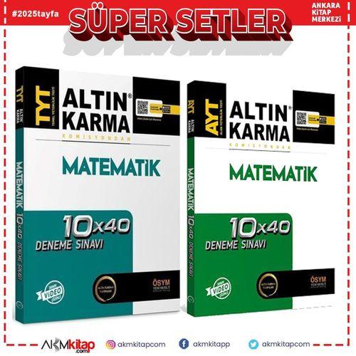 Altın Karma TYT Matematik Deneme ve AYT Matematik Deneme 2 Kitap Set