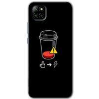 Casper Via E30 Kılıf HD Desen Baskılı Arka Kapak - Coffee Battery