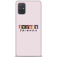 Samsung Galaxy A71 Kılıf HD Baskılı Kılıf - Renkli Friends + Tam Ekran Koruyucu