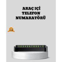 Çevirmeli Araç İçi Park Numaratörü – Alüminyum Gri, Kolay Montaj Ve Net Görünüm
