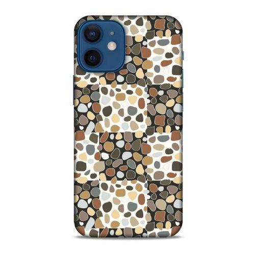 Apple iPhone 12 Mini Kılıf Baskılı Özel Seri Taşlı (26) Tpu Silikon Kılıf