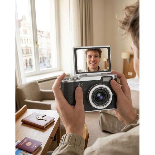 48 Mp 4k Dijital Kamera 8x Zoom Ve 180 Derece Ekran Yeni Başlayanlar İçin Uygun