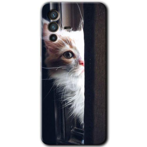 Potkal Hediye Fabrikası Vivo V23 5G Kılıf HD Desen Baskılı Arka Kapak - Kedi Bakışı