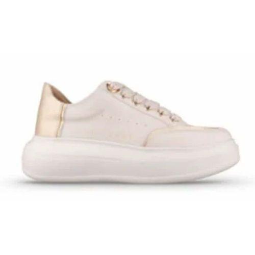 MP 252-6307 Bej Kadın Bağcıklı Spor Ayakkabı